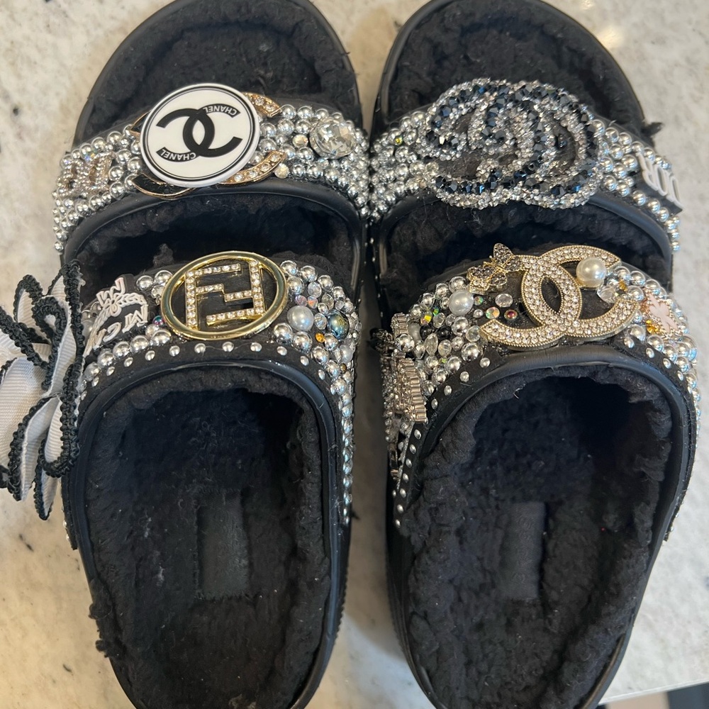 Brand new custom crocs